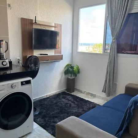 Vista Mar E Pé Na Areia,apartamento Novo Na Do Futuro Bem Próximo Do Crocobeach
