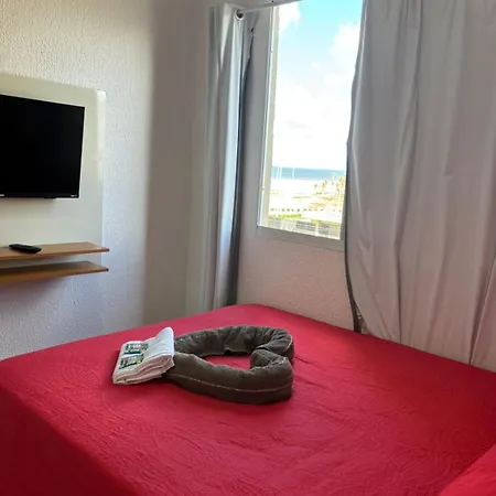 Apartamento Vista Mar E Pé Na Areia,apartamento Novo Na Do Futuro Bem Próximo Do Crocobeach *